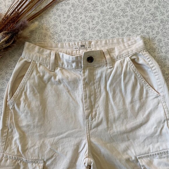 Stradivarius STR Straight Leg Cargo Pants Size 4 - Picture 3 of 7
